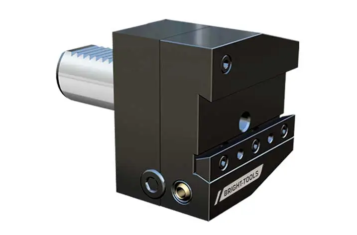 左右の高さを調整可能に逆にするツールホルダーの切断