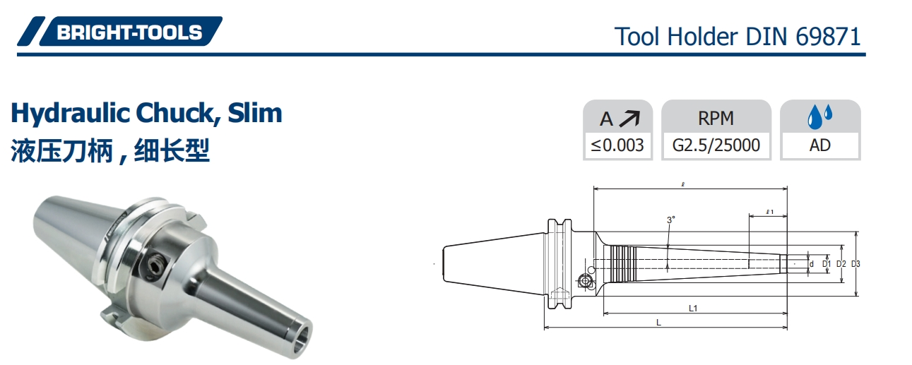 SK油圧チャックの仕様、スリム