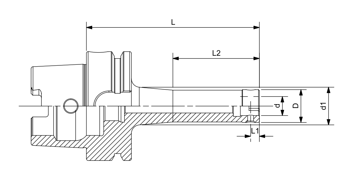DIN 69893 HSK-Aボーリングツールホルダーの仕様