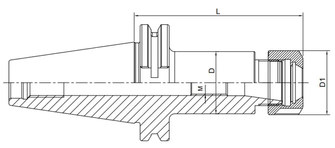 DIN 69871 ERコレットチャック（UMナット付き）の仕様