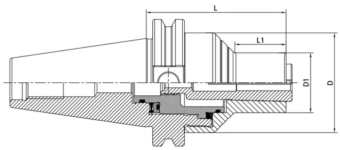 SPECIFICATION OF DIN 69871 PRECISION SCREW COLLET CHUCK - 翻译中...