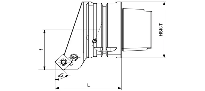 HSK T旋削工具 PSSNR | PSSNL 45°/90° の仕様
