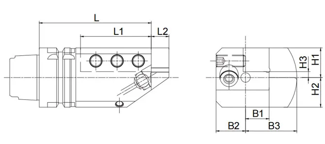 外径および切断用HSK･T旋削工具SBVの仕様