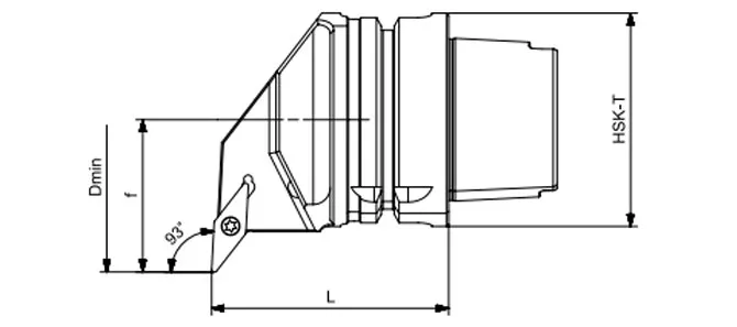HSK-T旋削工具仕様 SVUBR | SVUBL | SVUCR | SVUCL 93°/35°